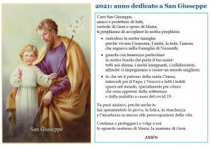 2021: Anno dedicato a San Giuseppe