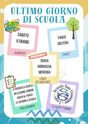 ULTIMO GIORNO DI SCUOLA
